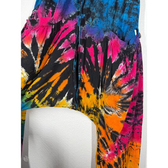 Kathmandu Imports Womens Tie Dye Harem Pants Sz S/M Hippie Boho Festival Indie - Picture 2 of 8